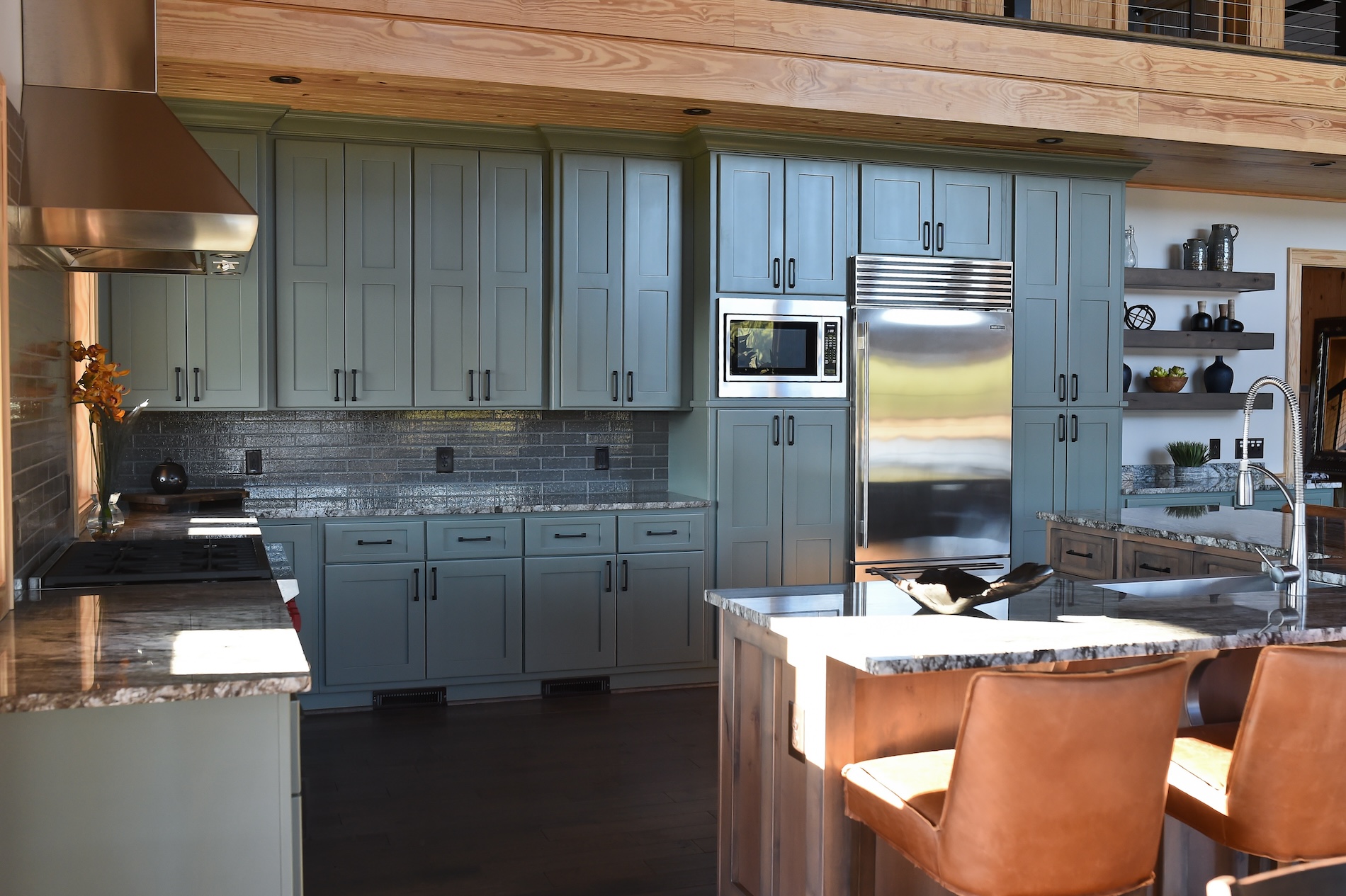 Hunting Lodge Large Open Kitchen Interior Design