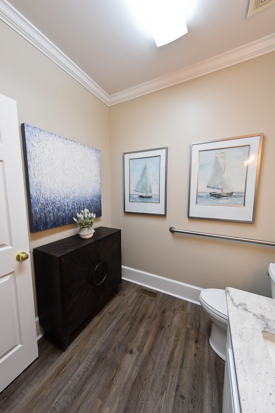 Commercial Office Powder Room Design